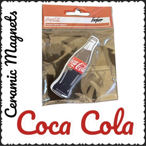 COCA COLA CERAMIC MAGNET SET OF 3 - Picture 7 of 11